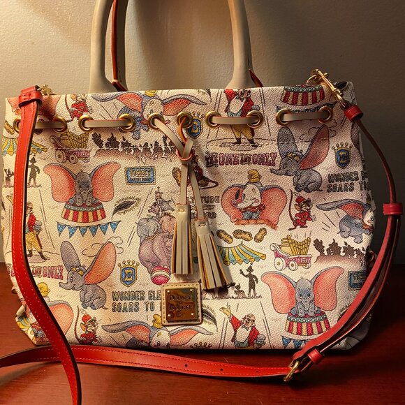 Disney Dooney & Bourke 2019 DUMBO Circus Elephant Tassel...